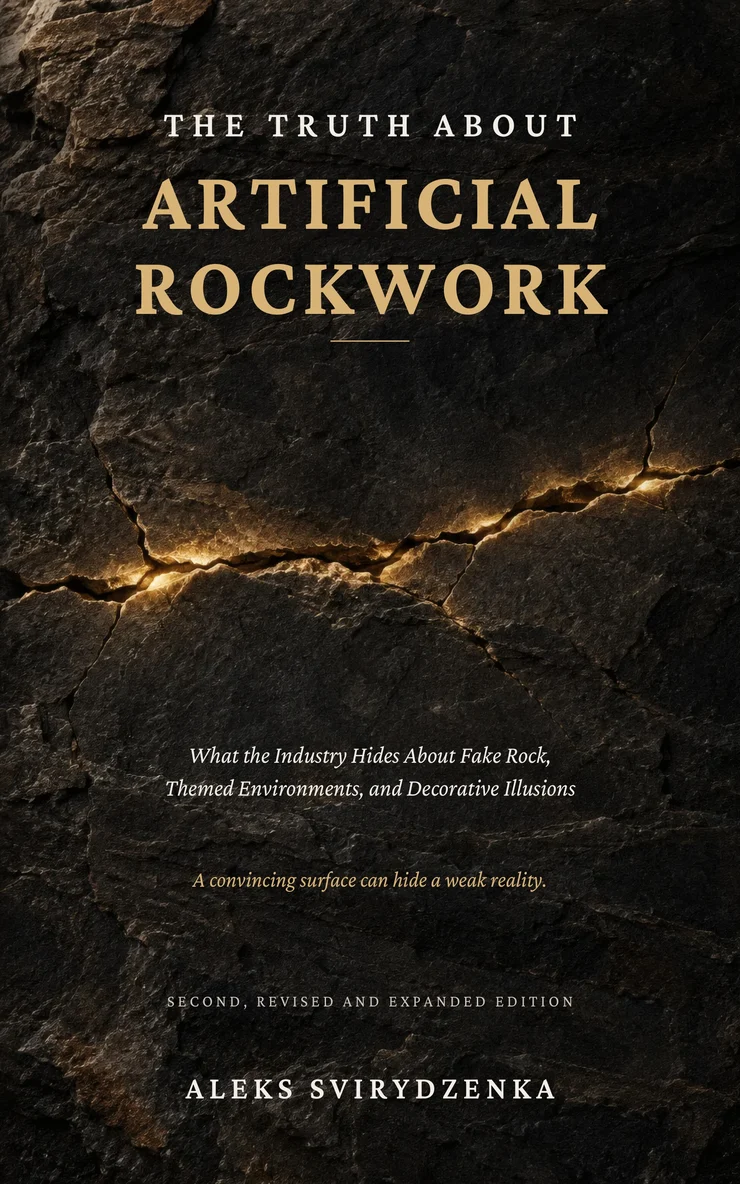 Cover of The Truth About Artificial Rockwork, second edition, by Aleks Svirydzenka